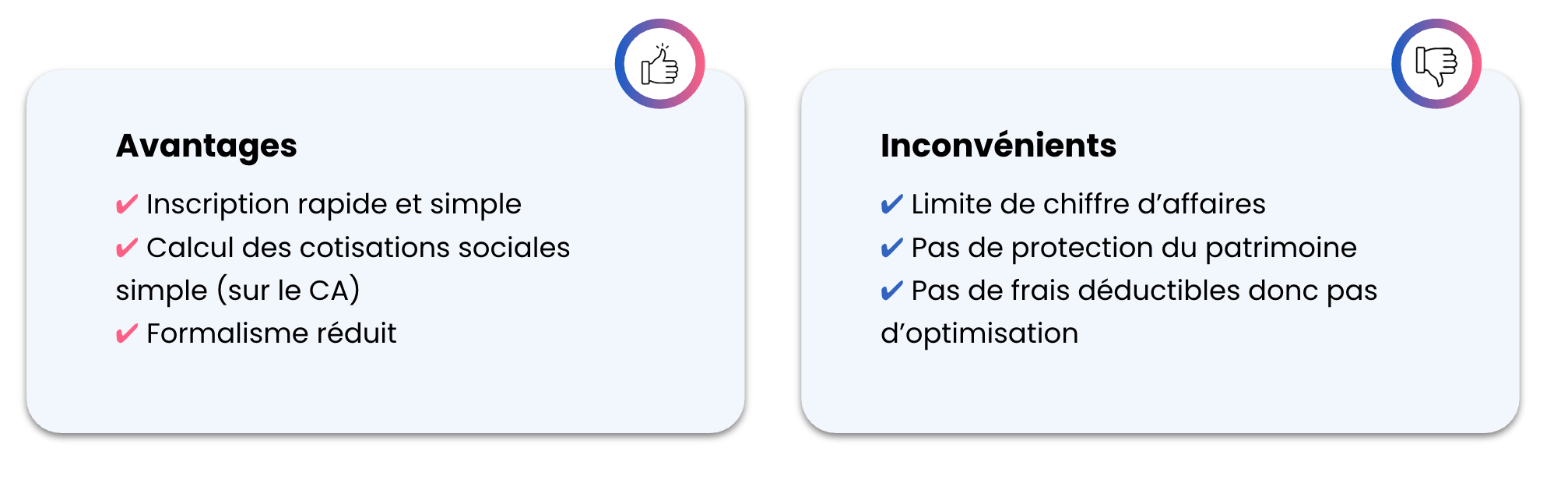 avantages et inconvénients du statut de micro-entreprise
