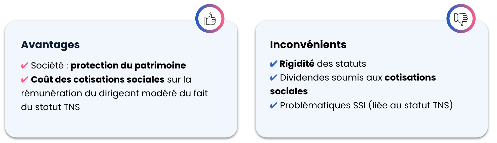 avantages et inconvénients statut EURL SARL